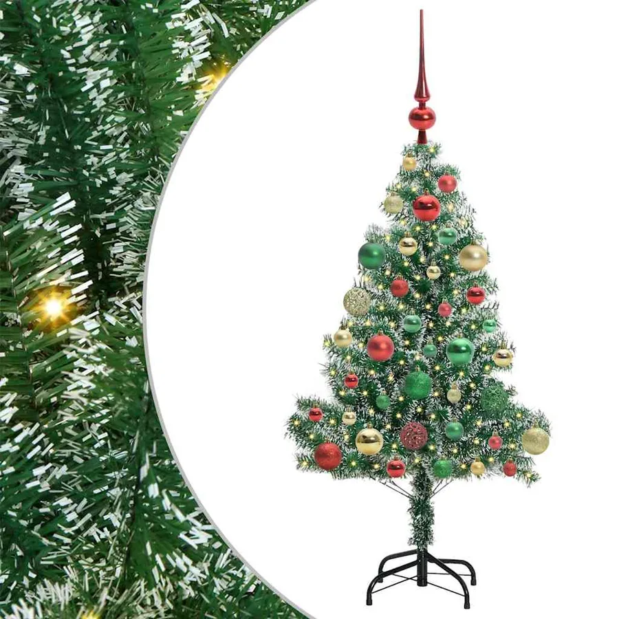 Arbre de Noël artificiel floconné de neige avec lumière LED - 2