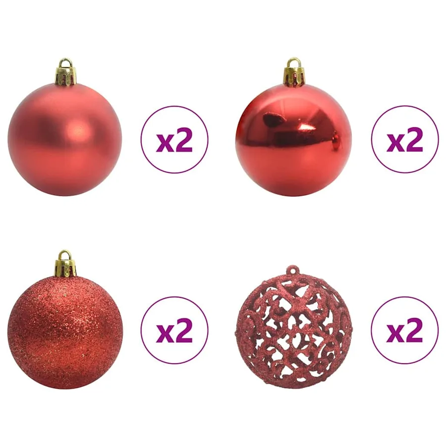 Sapin de Noël avec 150 LED avec support Vert 120 cm PE - 11