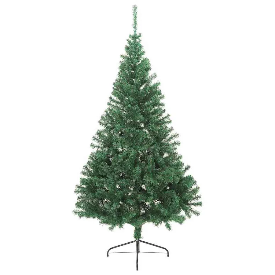 Sapin de Noël artificiel pré-éclairé Vert 210 cm PVC - 3