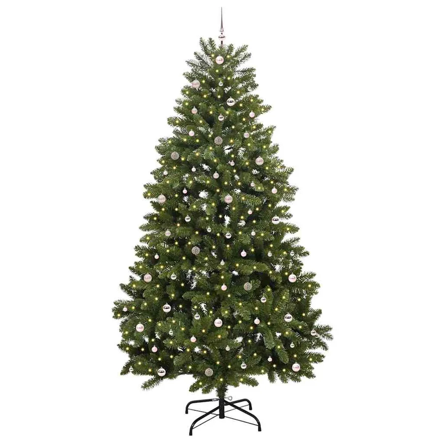 Sapin de Noël artificiel avec 300 LED Vert 300 cm PVC et métal - 3