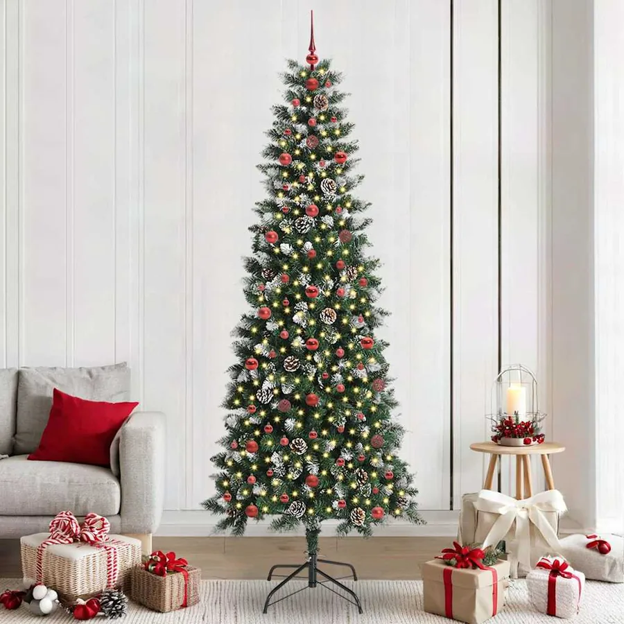 Sapin de Noël artificiel Vert 240 cm PVC, plastique et acier