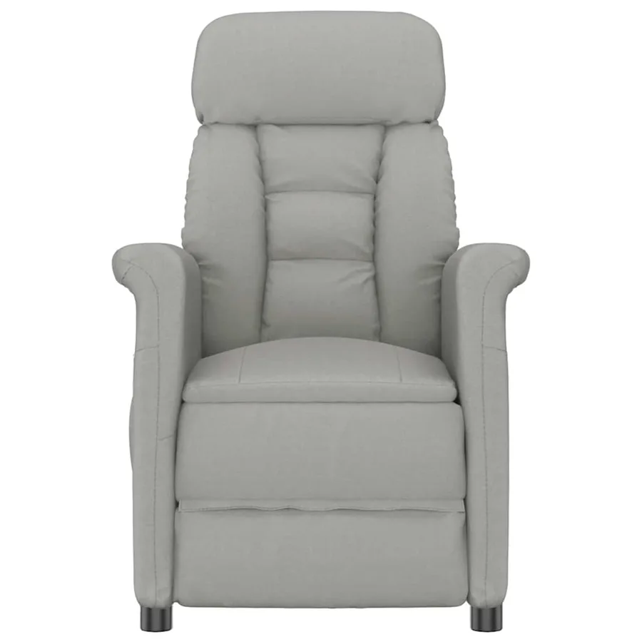 Chaise de massage Gris clair 96,5 x 70,5 x 95 cm Microfibre - 3