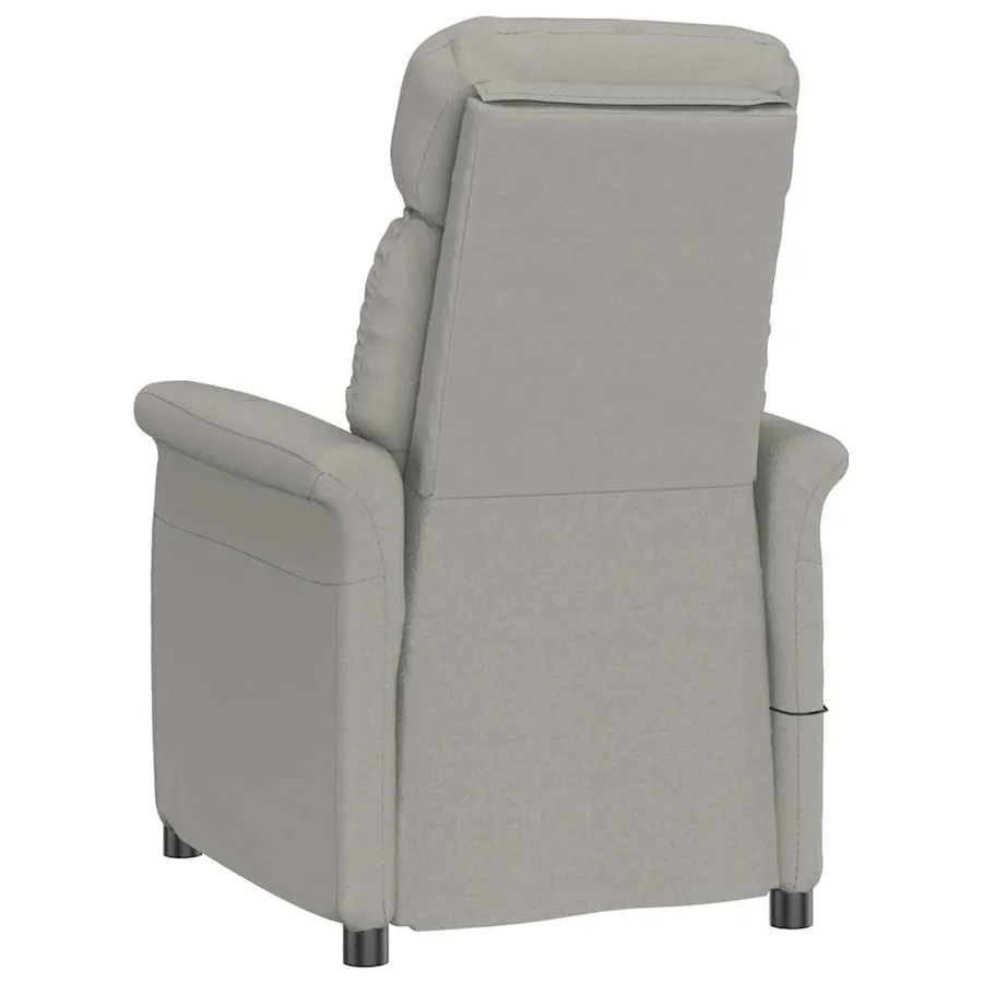 Chaise de massage Gris clair 96,5 x 70,5 x 95 cm Microfibre - 5