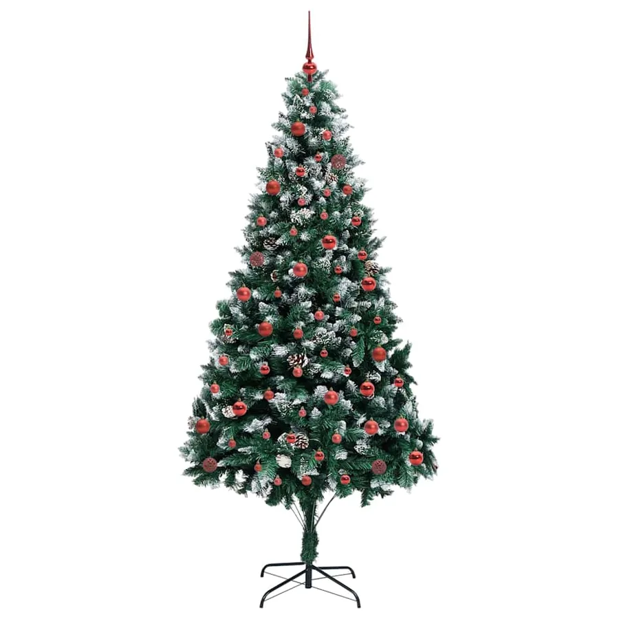 Sapin de Noël artificiel Vert 210 cm PVC, Acier et Plastique - 4