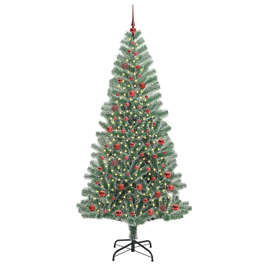 Arbre de Noël artificiel floconné de neige avec lumière LED - 3