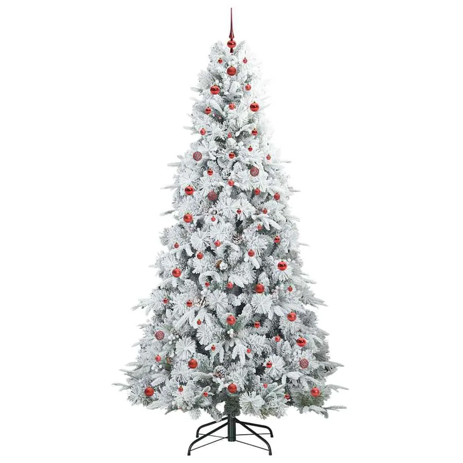Sapin de Noël Artificiel à Branches Articulées Blanc 240 cm - 4