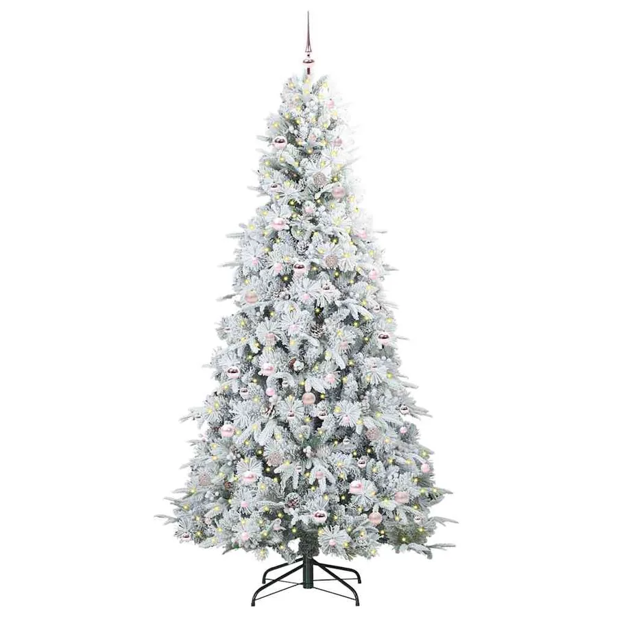 Sapin de Noël Artificiel à Branches Articulées Blanc 240 cm - 3