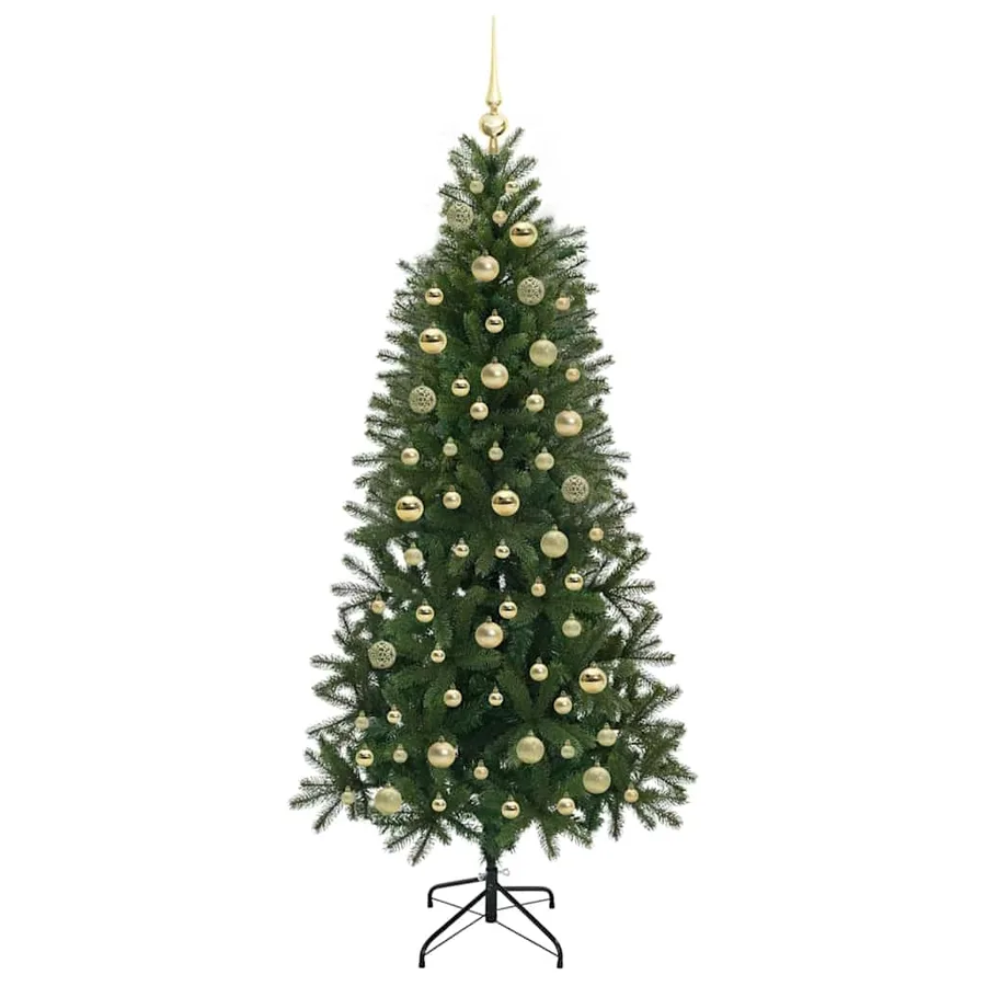 Sapin de Noël artificiel avec 300 LED Vert 180 cm PE et PVC - 4