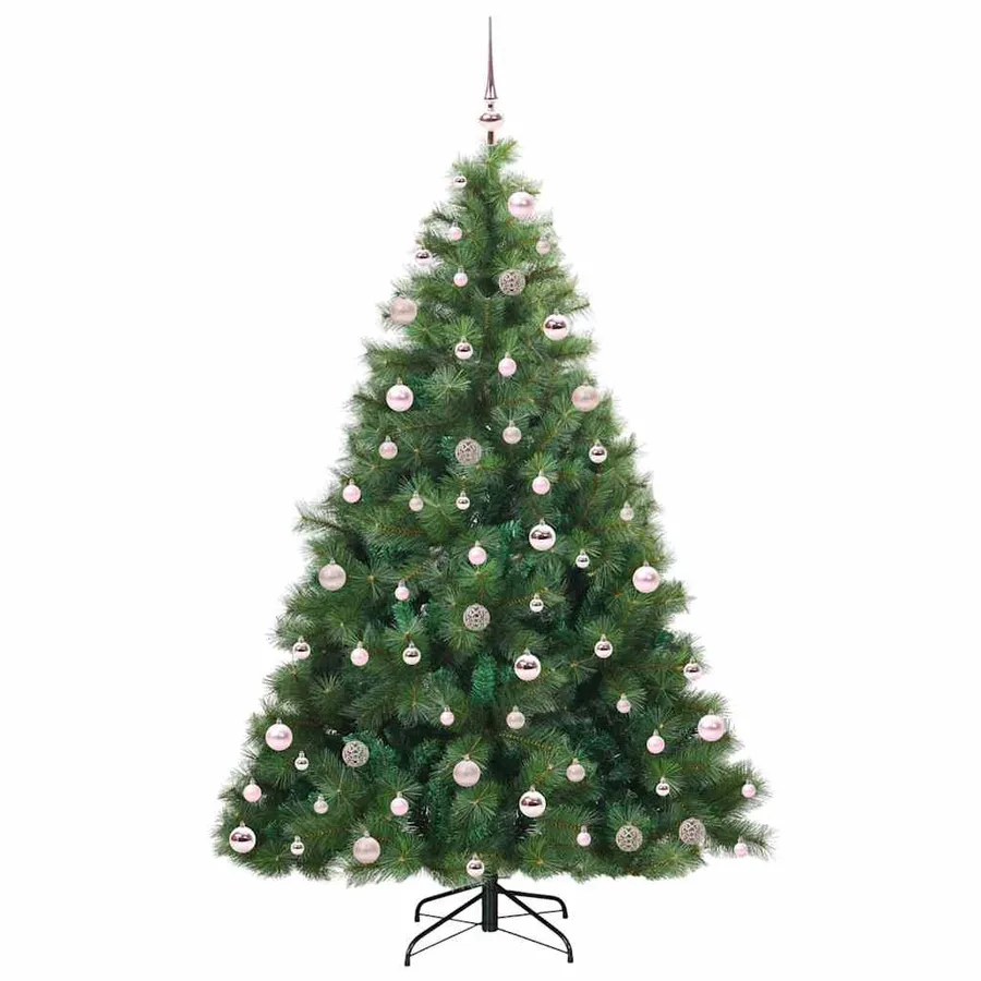 Sapin de Noël artificiel avec 300 LED Vert 210 cm PE et PVC - 4