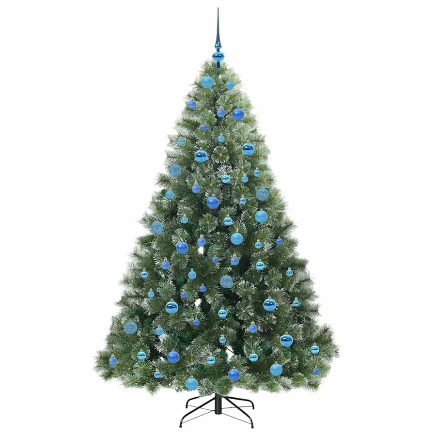 Sapin de Noël artificiel avec 300 LED Vert 180 cm PE et PVC - 4
