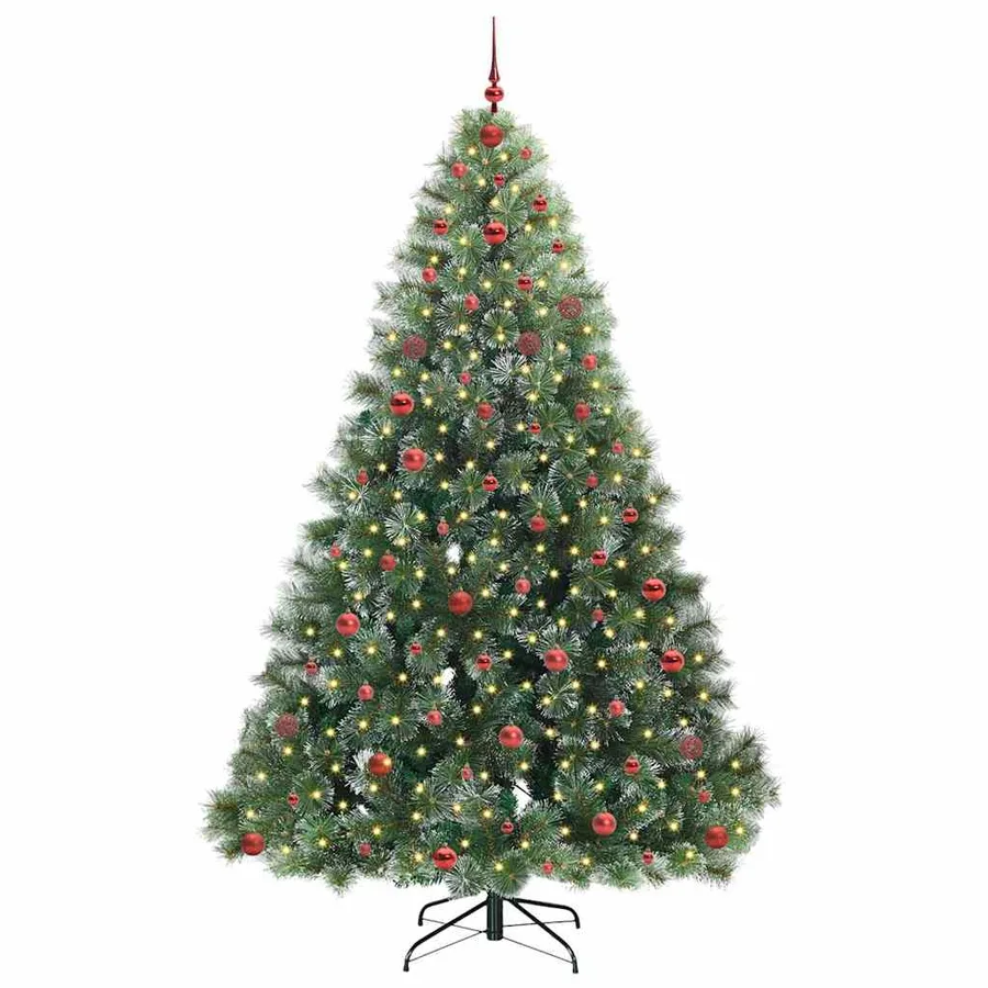 Sapin de Noël artificiel avec 300 LED Vert 240 cm PE et PVC - 3