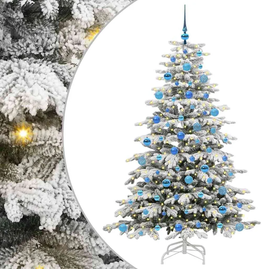Sapin de Noël Artificiel à Branches Articulées Blanc 180 cm - 2