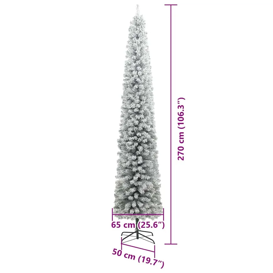 Sapin de Noël artificiel Vert 270 cm PVC et acier et plastique - 15