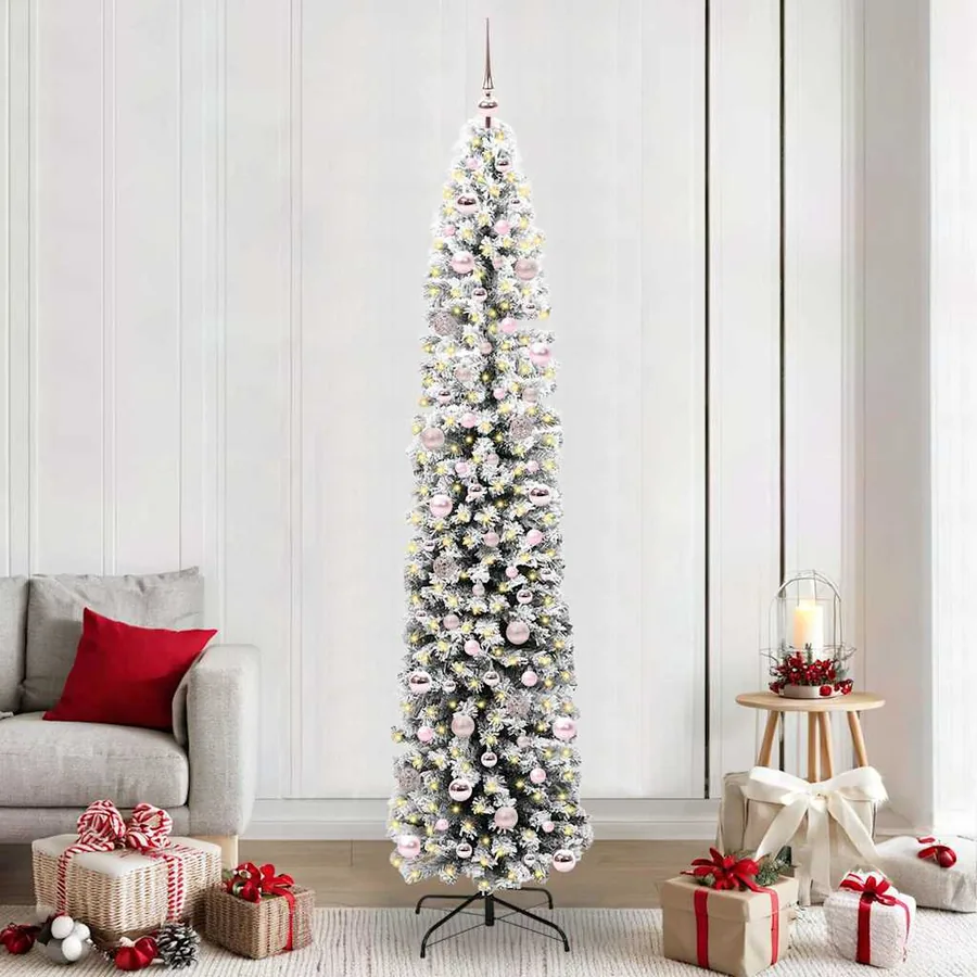 Sapin de Noël artificiel Vert 240 cm PVC et acier et plastique