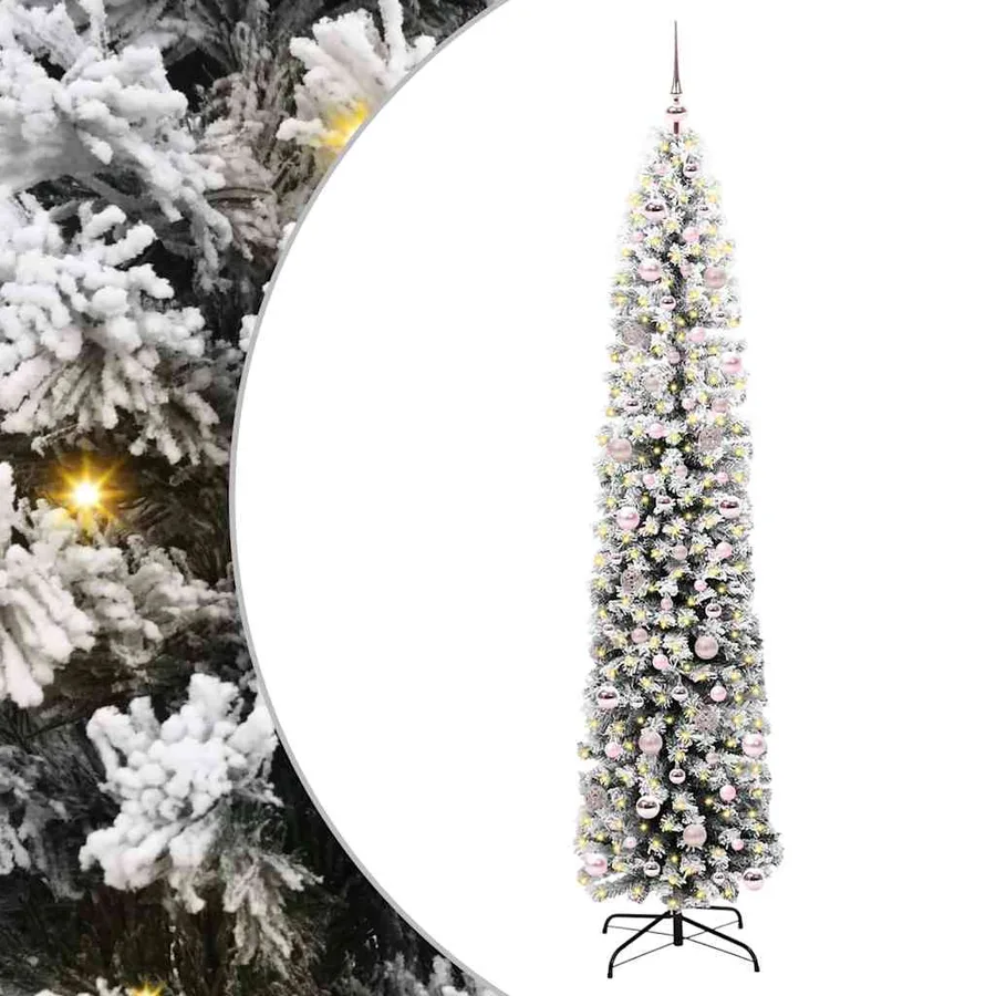 Sapin de Noël artificiel Vert 240 cm PVC et acier et plastique - 2