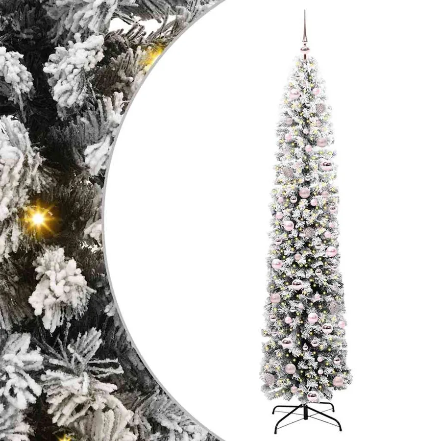 Sapin de Noël artificiel Vert 210 cm PVC et acier et plastique - 2