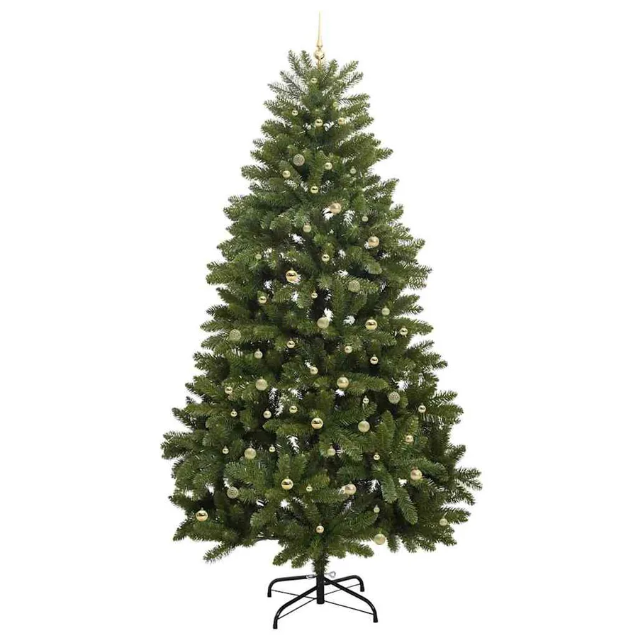 Sapin de Noël artificiel avec 300 LED Vert 270 cm PVC et métal - 4