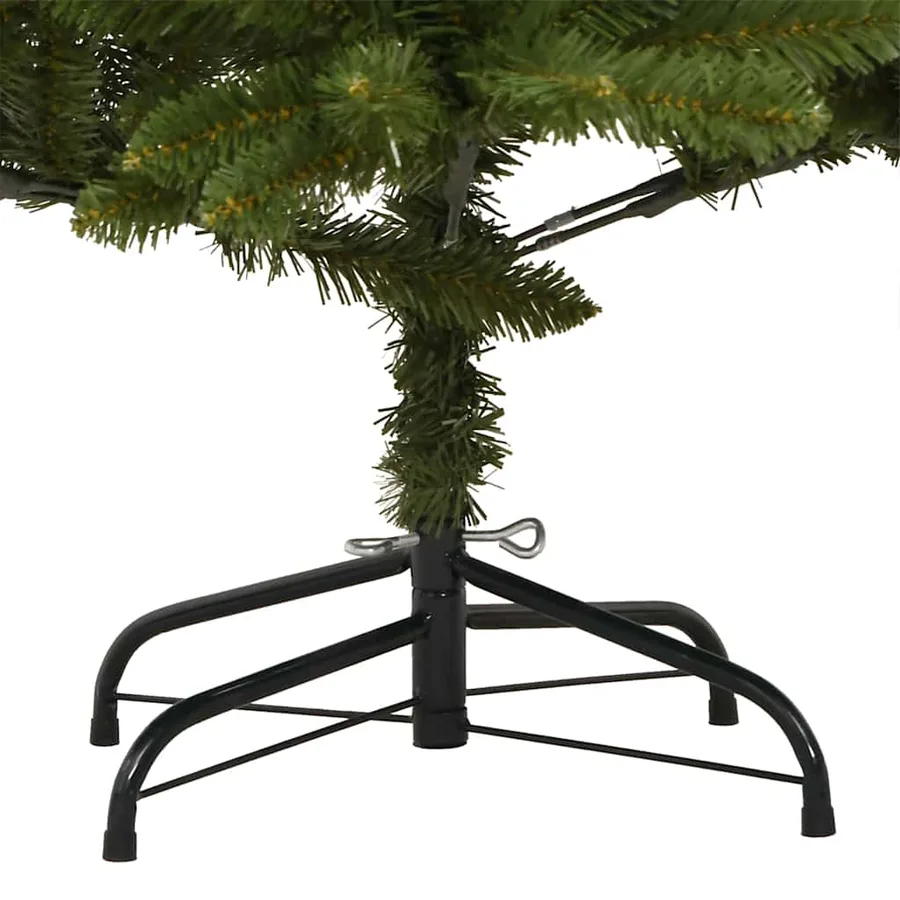 Sapin de Noël artificiel avec 300 LED Vert 180 cm PVC et métal - 12