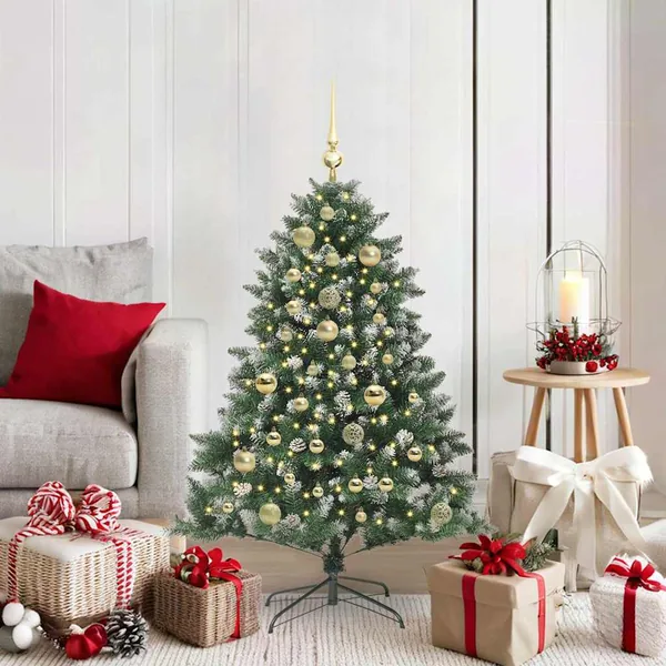 Sapin de Noël artificiel Vert 120 cm PVC, plastique et acier