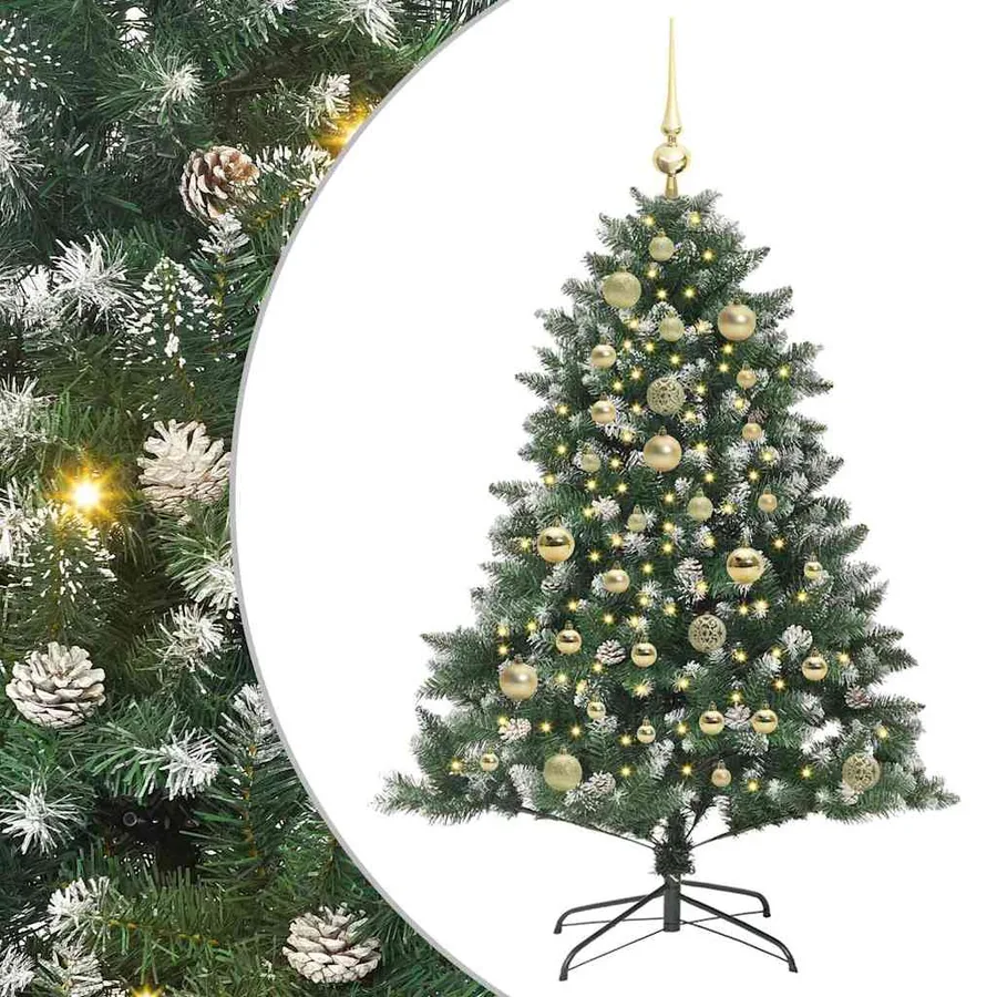 Sapin de Noël artificiel Vert 120 cm PVC, plastique et acier - 2
