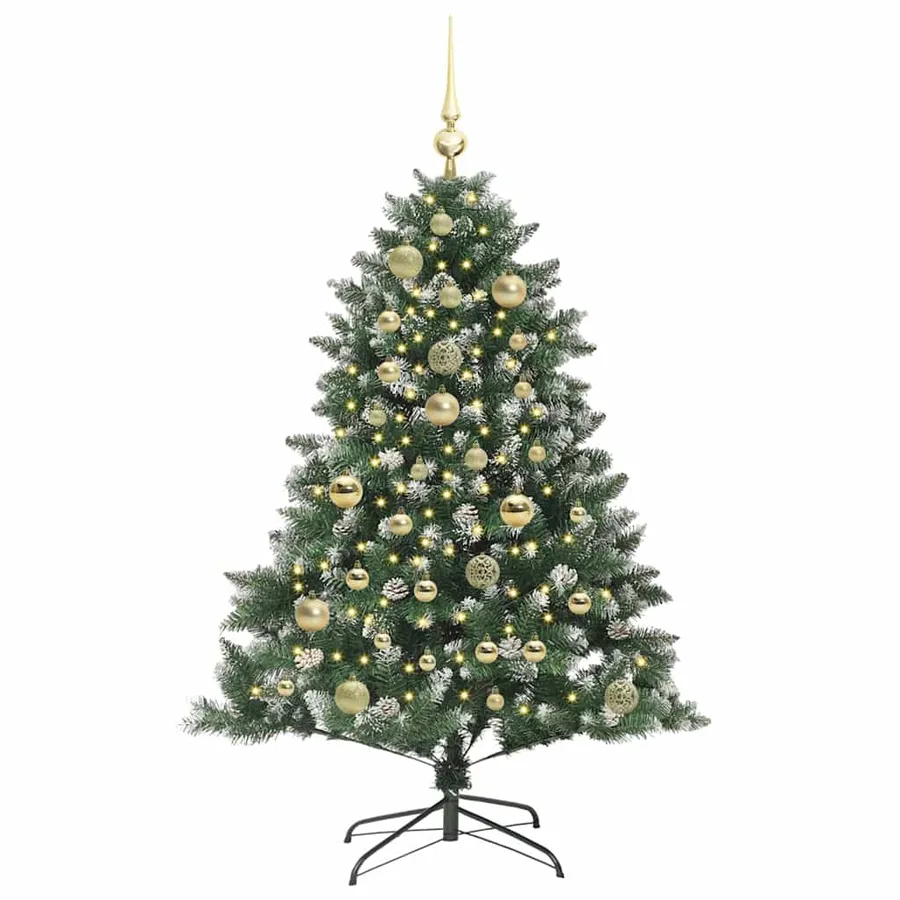 Sapin de Noël artificiel Vert 120 cm PVC, plastique et acier - 3