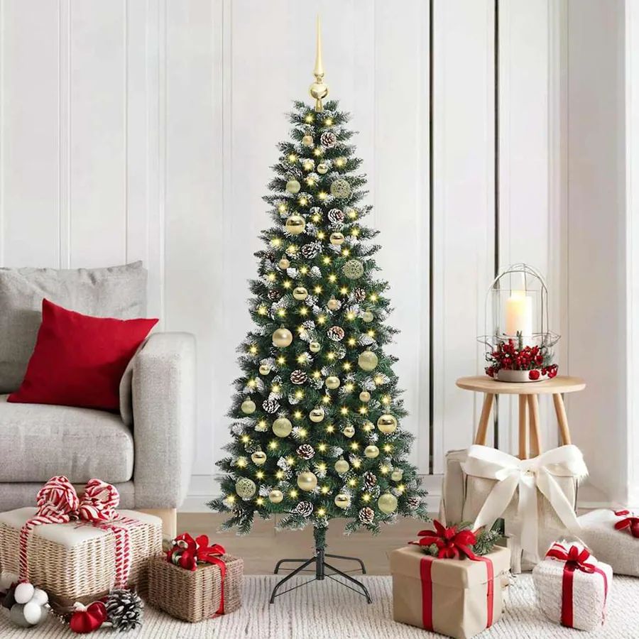 Sapin de Noël artificiel Vert 150 cm PVC, plastique et acier