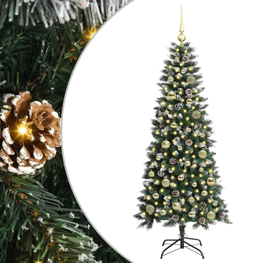 Sapin de Noël artificiel Vert 150 cm PVC, plastique et acier - 2