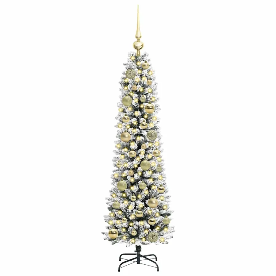 Sapin de Noël artificiel Blanc 120 cm PVC, métal et plastique - 3