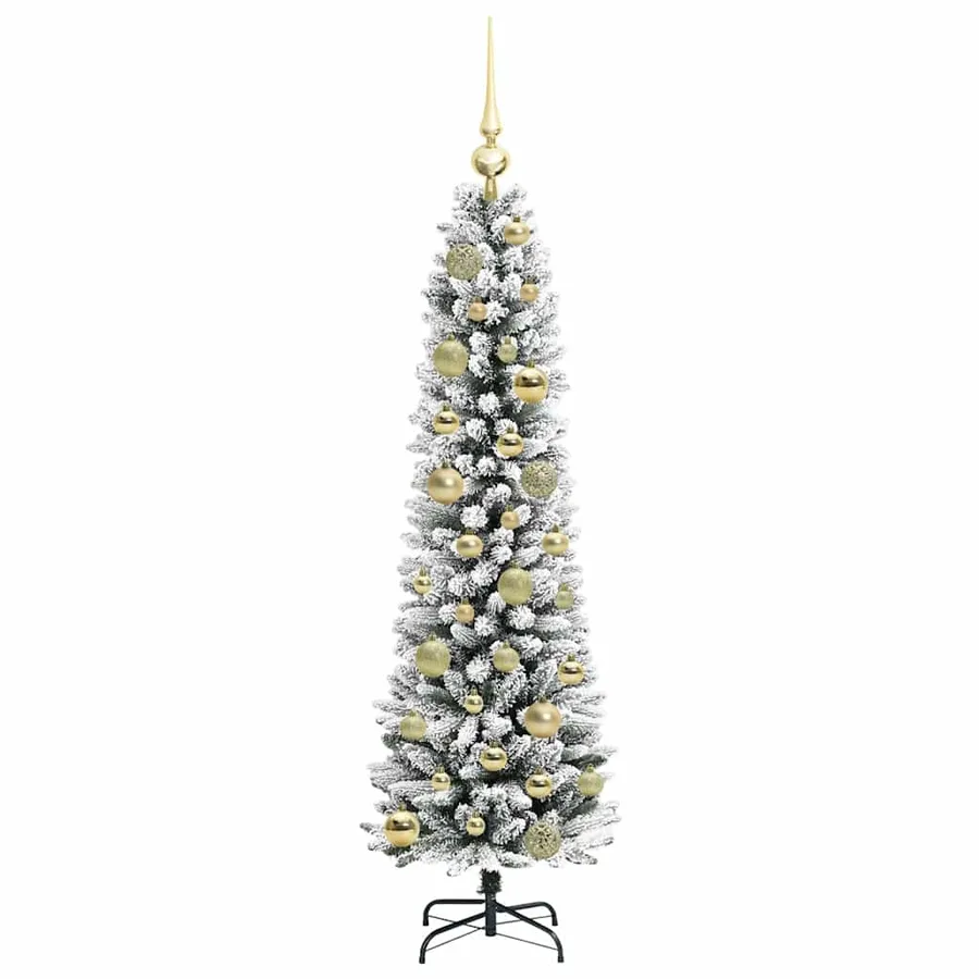 Sapin de Noël artificiel Blanc 120 cm PVC, métal et plastique - 4