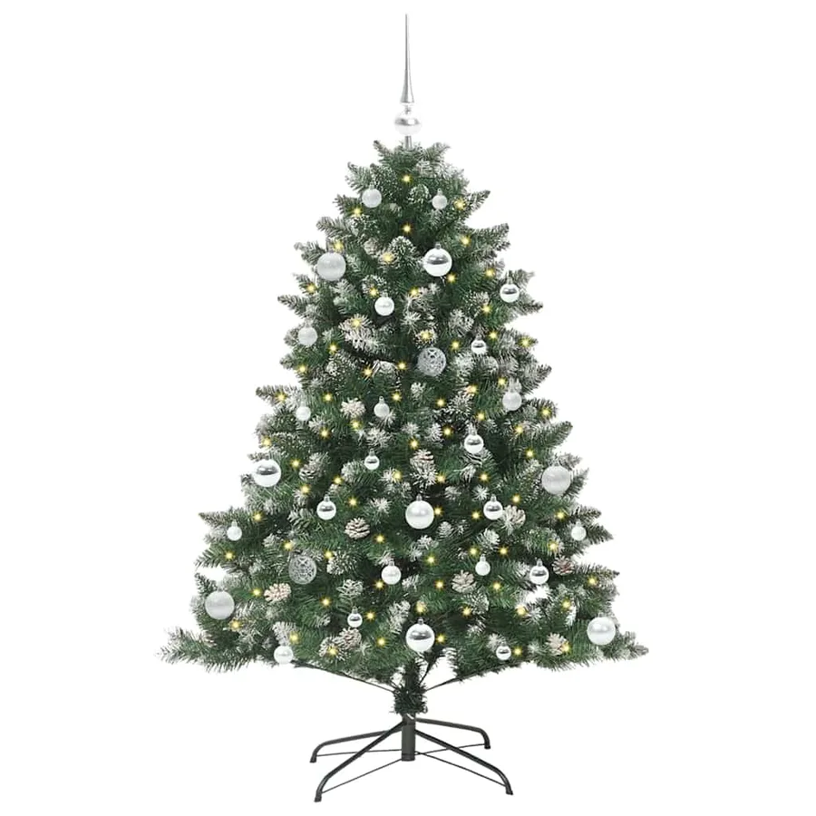 Sapin de Noël artificiel Vert 150 cm PVC, plastique et acier - 3