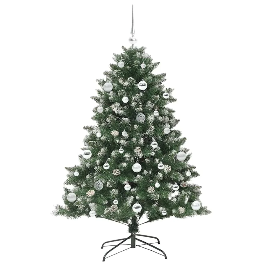 Sapin de Noël artificiel Vert 150 cm PVC, plastique et acier - 4