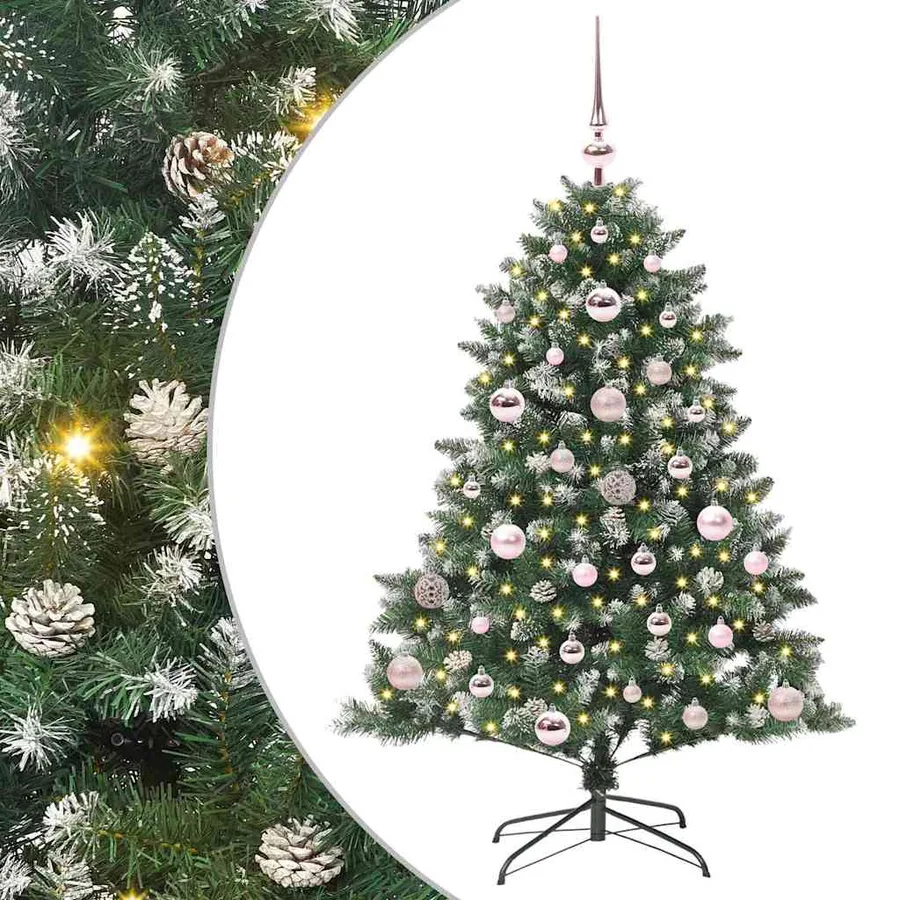 Sapin de Noël artificiel Vert 120 cm PVC, plastique et acier - 2