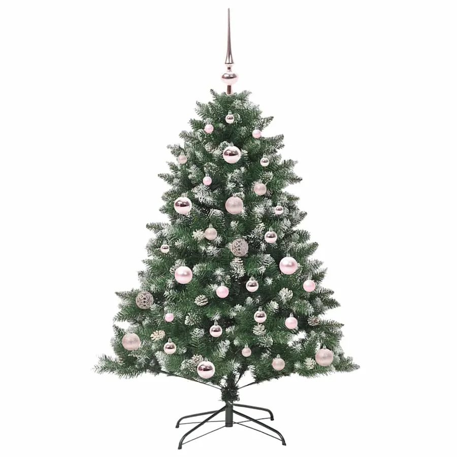 Sapin de Noël artificiel Vert 120 cm PVC, plastique et acier - 4
