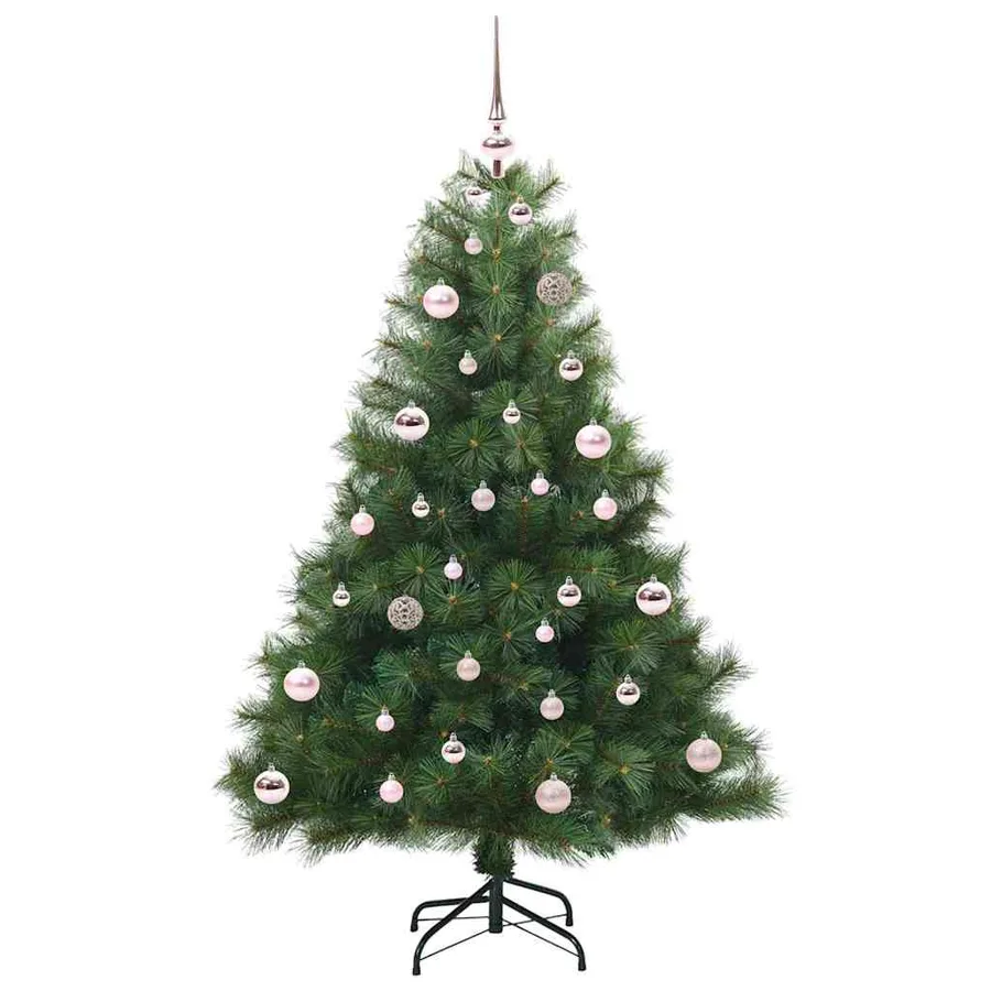Sapin de Noël artificiel avec 150 LED Vert 150 cm PE et PVC - 3