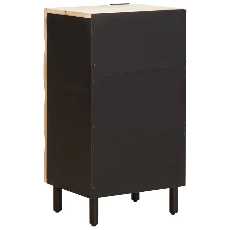 Buffet avec tiroir Finition Lavage Blanc 40 x 33 x 75 cm - 5