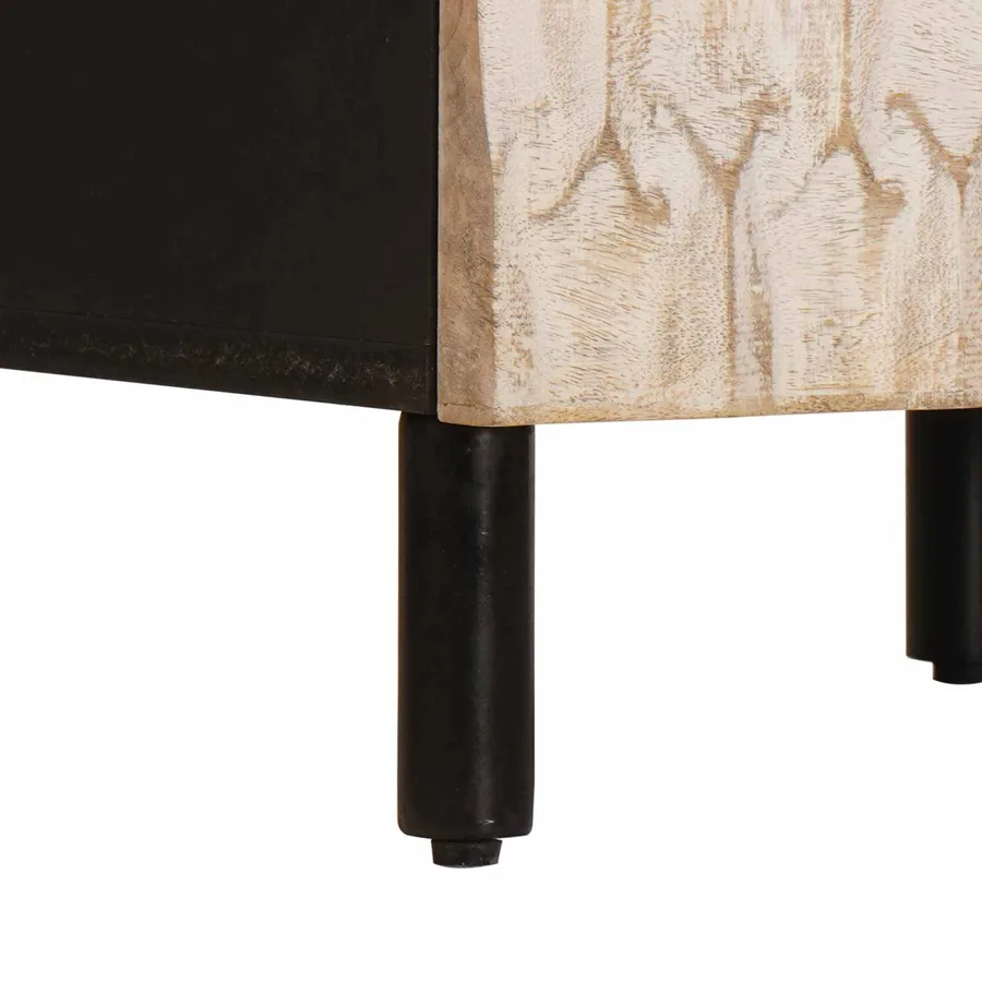 Buffet avec tiroir Finition Lavage Blanc 40 x 33 x 75 cm - 8