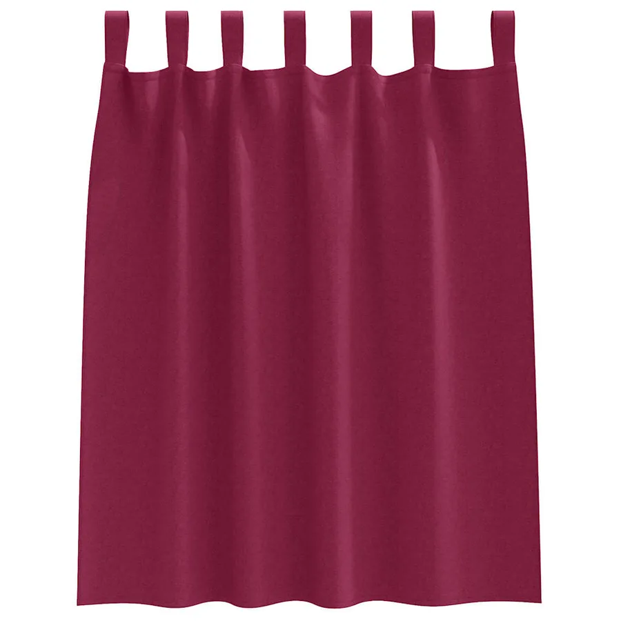 Rideaux occultants avec anneaux 2 pcs Bordeaux 140 x 140 cm - 4