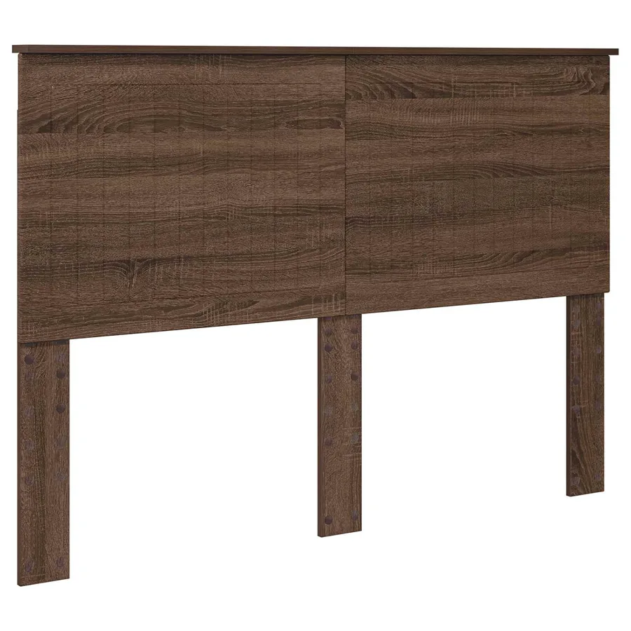 Cadre de lit Chêne brun 140 x 200 cm Bois de pin massif - 6