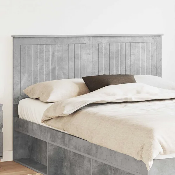 Tête de lit Gris béton 140 cm Bois d'ingénierie