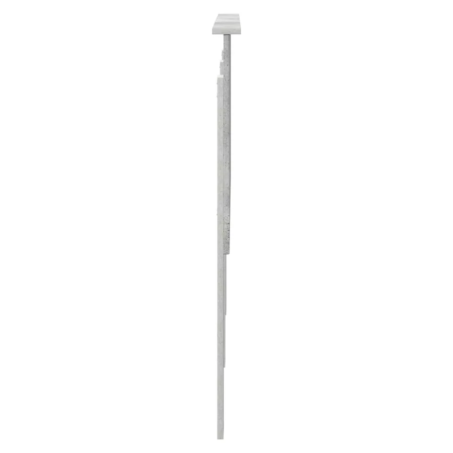 Tête de lit Gris béton 140 cm Bois d'ingénierie - 5