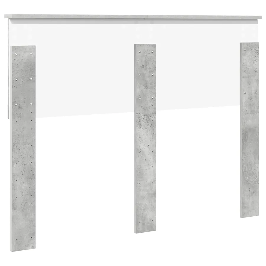 Tête de lit Gris béton Bois d'ingénierie - 6
