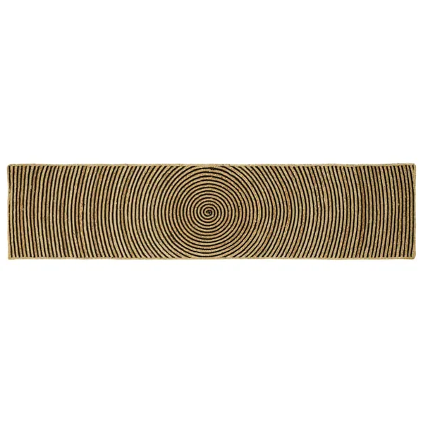 Tapis de surface Noir 60 x 300 cm Jute