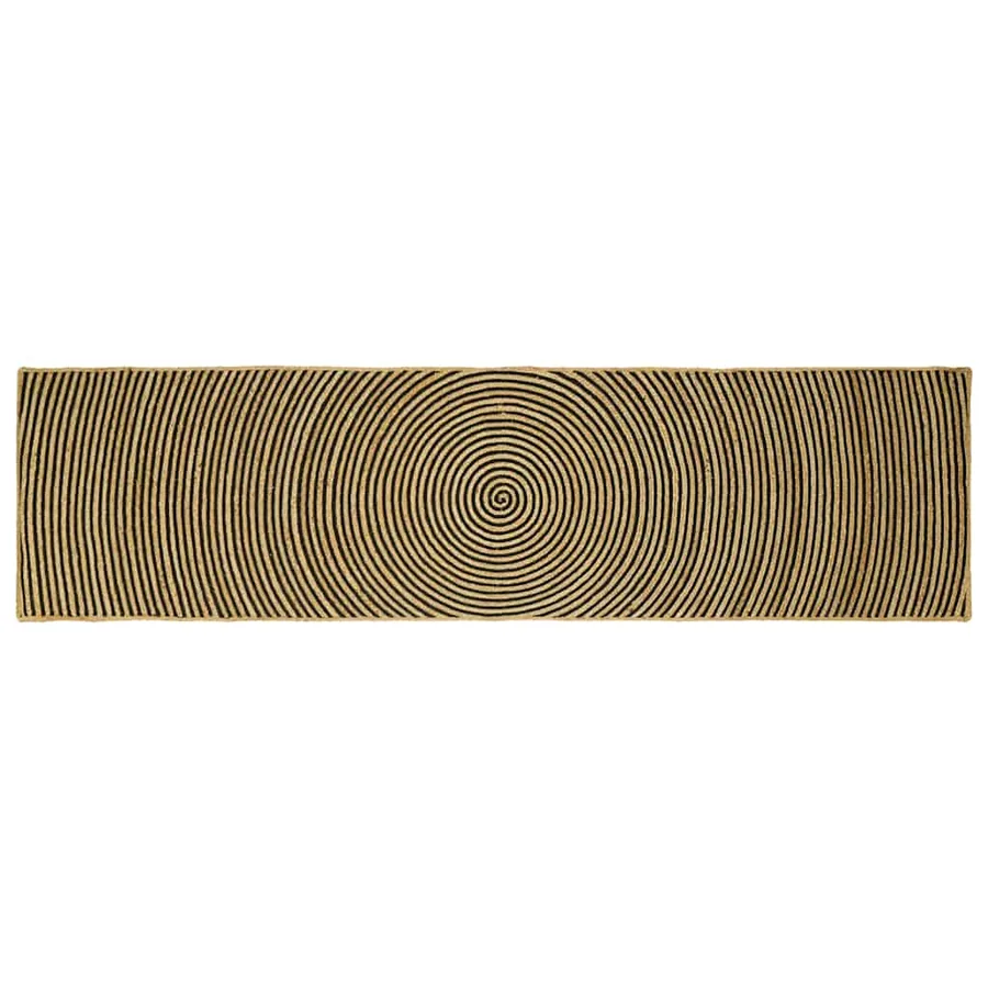 Tapis de surface Noir 80 x 300 cm Jute