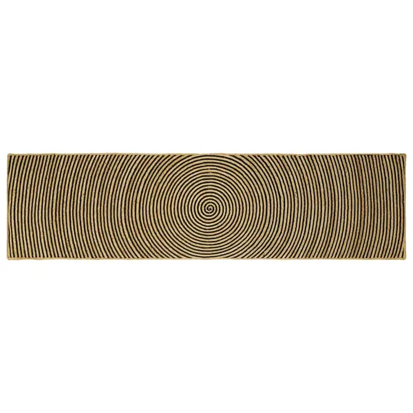 Tapis de surface Noir 80 x 300 cm Jute