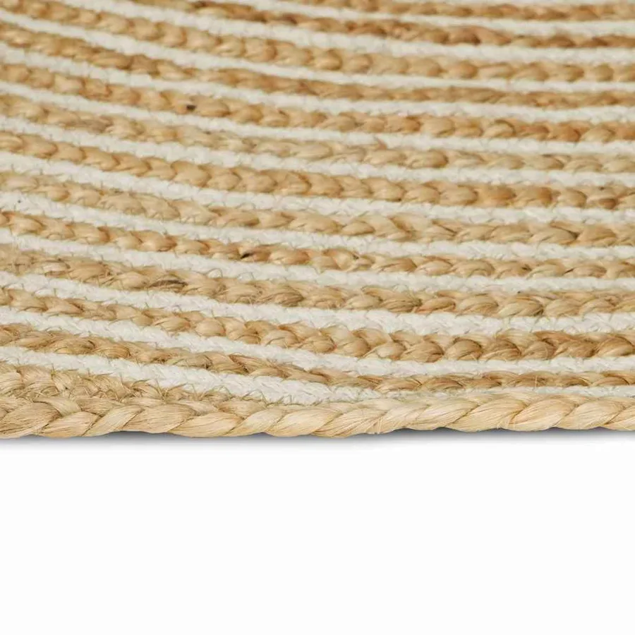Tapis de surface Blanc 100 x 200 cm Jute - 2