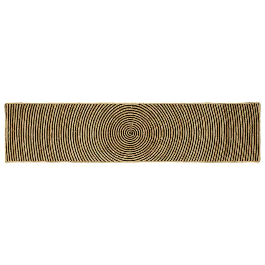 Tapis de surface Noir 60 x 200 cm Jute