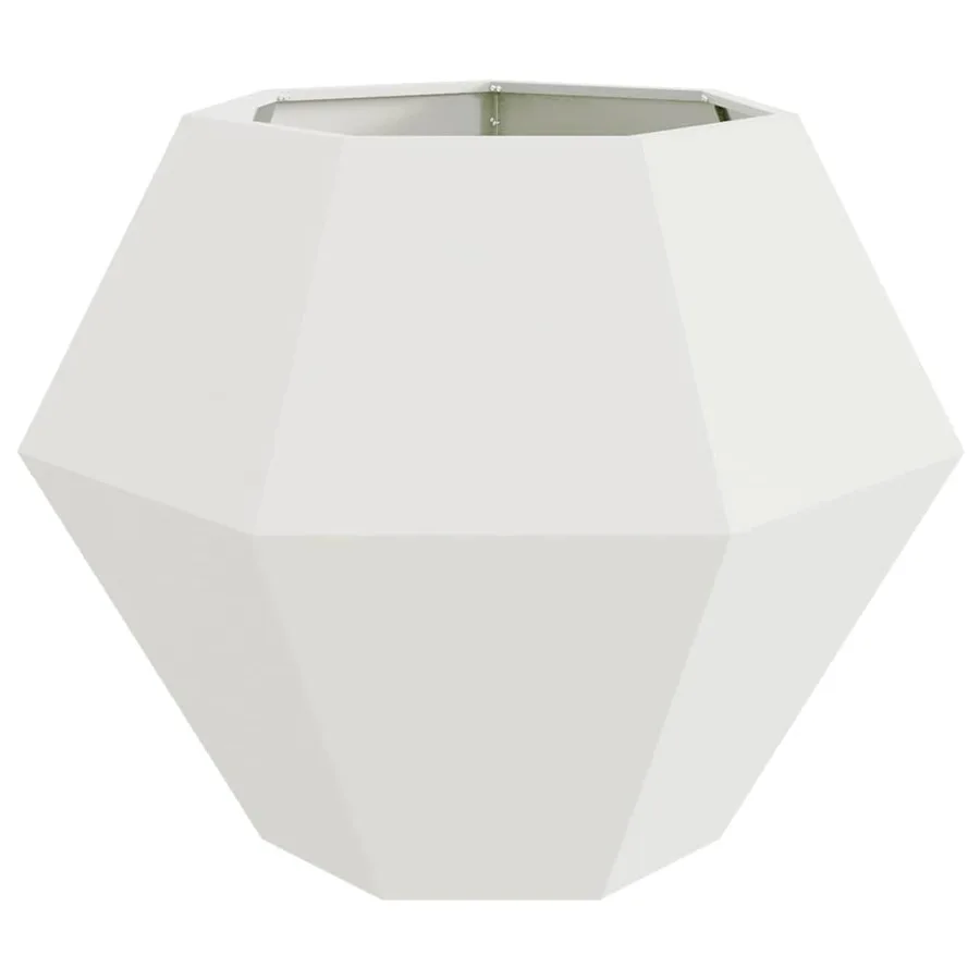 Jardinière 2 pc Blanc 100 x 100 x 80 cm Acier - 6