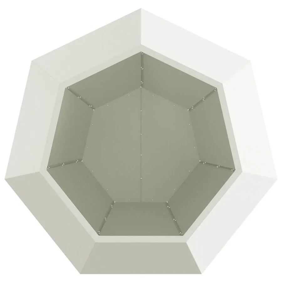 Jardinière 2 pc Blanc 100 x 100 x 80 cm Acier - 7