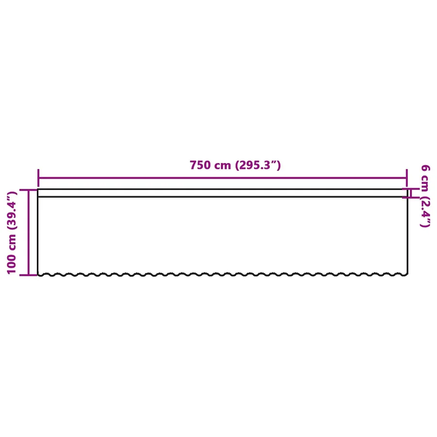 Rideau en Dentelle Blanc 750 x 100 cm Polyester - 8