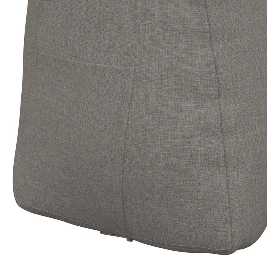 Coussin de Dos Taupe 45 x 24 x 50 cm tissu - 9